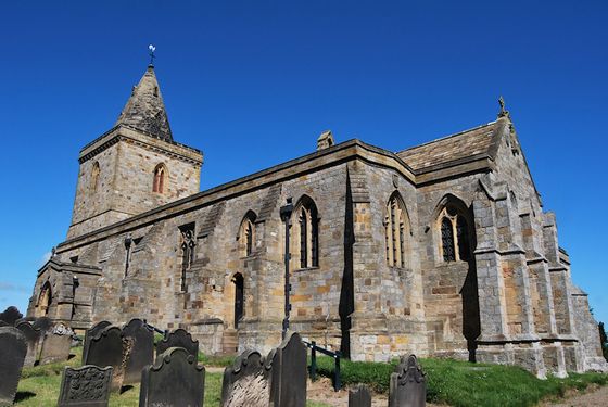 St Oswald, Lythe from the SE (image kindly supplied by Kenneth Paver).